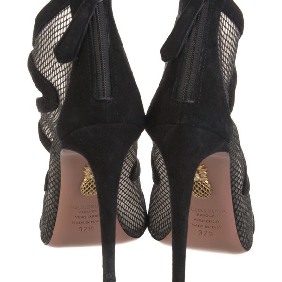 Authentic Aquazzura Peep toe booties size 37.5 - Picture 8 of 8